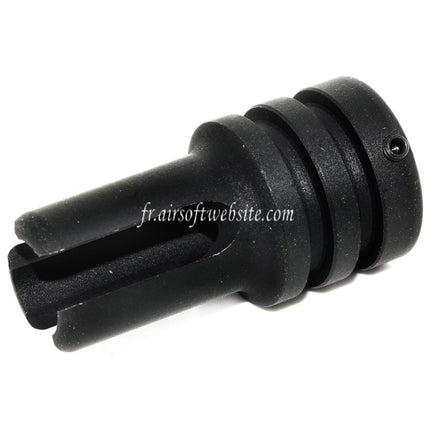 Airsoft Website 44mm AR15 601 Style Muzzle Brake Fits -14mm CCW Counter Clockwise Rifle Barrel Black