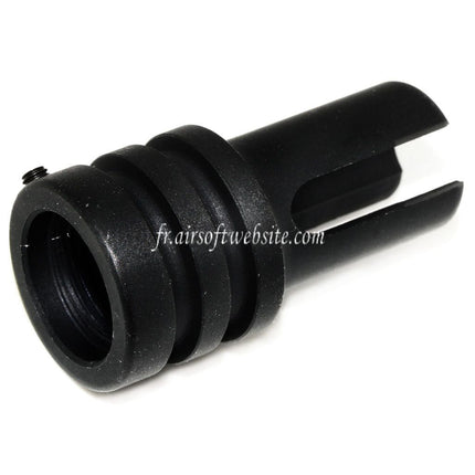 Airsoft Website 44mm AR15 601 Style Muzzle Brake Fits -14mm CCW Counter Clockwise Rifle Barrel Black