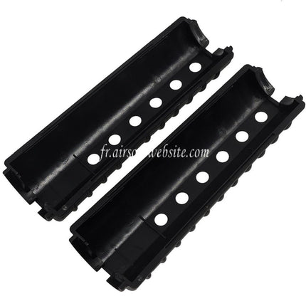 Airsoft Website 155mm M733 Style Plastique Garde-Main Convient pour CYMA E&C Tokyo Marui M4 M16 Série AEG Fusil Noir