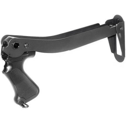 CYMA Klappbarer Metallschaft mit Kunststoffgriff Passend für CYMA M870 Serie Airsoft Schrotflinte Schwarz