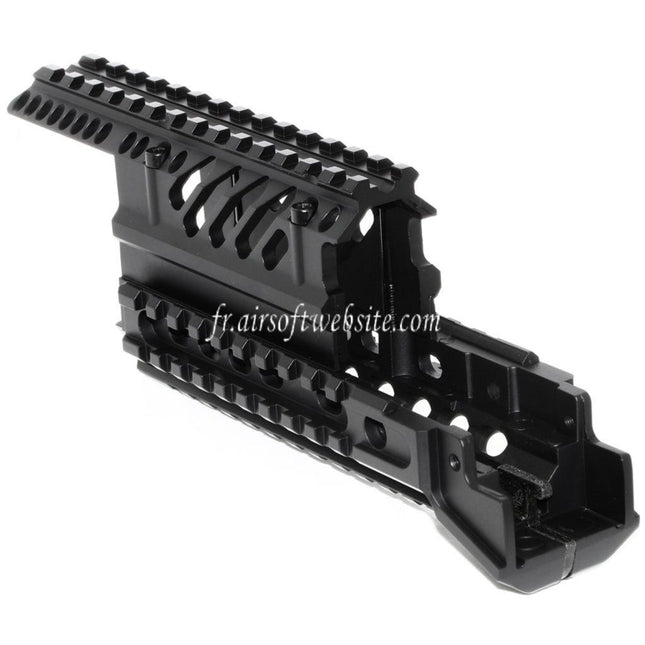 CYMA X47 Aluminum Haut Bas RIS RAS Rail de Garde-Main Convient pour AK Série AEG Fusil Airsoft Noir