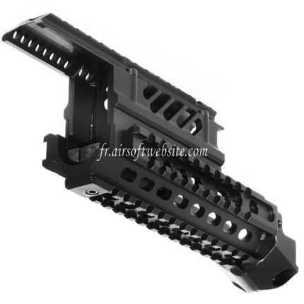 CYMA X47 Aluminum Haut Bas RIS RAS Rail de Garde-Main Convient pour AK Série AEG Fusil Airsoft Noir