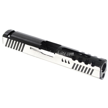 APS Aluminum DRAGONFLY D-MOD Glissière Convient pour APS A-CAP / Tokyo Marui G17 GBB Pistolet Airsoft Noir/Argent