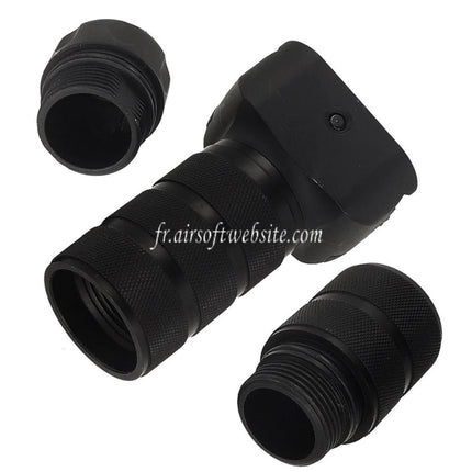 Airsoft Website Aluminium Troy Style Modular Combat Vertical Griff Passt auf 20mm Picatinny Rail Schwarz