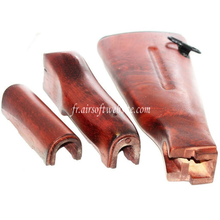 APS Garde-Main & Crosse Wood Kit Convient pour APS Matrix D-Boys CYMA Golden Eagle JG Tokyo Marui AK74 Série AEG Fusil Airsoft