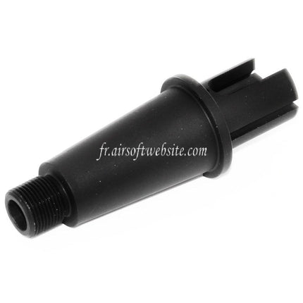 Airsoft Website 2.75/3.35 Zoll 71mm/85mm Aluminium Kurzer Außenlauf Verbindungsrohr -14mm CCW Gegenuhrzeigersinn AEG Gewehr