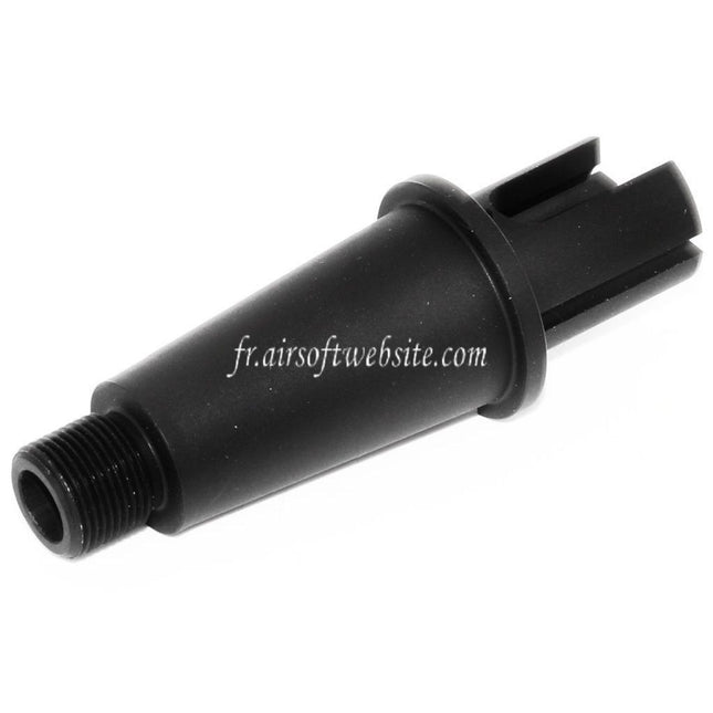 Airsoft Website 2.75/3.35 Pouces 71mm/85mm Aluminium Court Canon Extérieur Conjunction Tube -14mm CCW sens antihoraire AEG Fusil