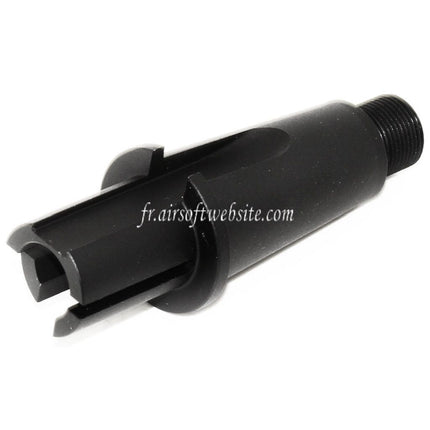 Airsoft Website 2.75/3.35 Zoll 71mm/85mm Aluminium Kurzer Außenlauf Verbindungsrohr -14mm CCW Gegenuhrzeigersinn AEG Gewehr