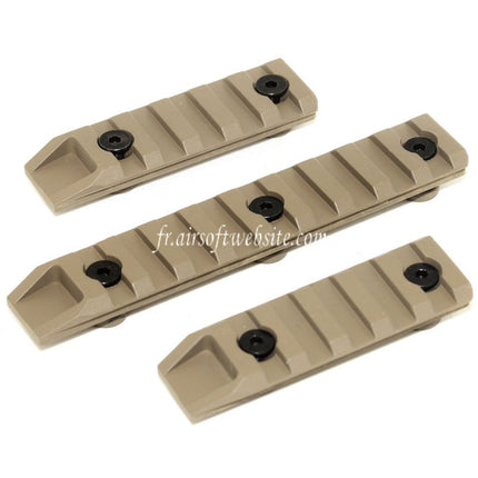 Airsoft-Webseite 3-teiliges 67mm/67mm/102mm UXR4 Keymod Rail Set Tan