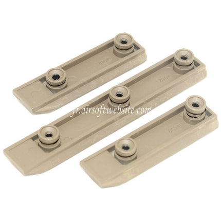 Airsoft-Webseite 3-teiliges 67mm/67mm/102mm UXR4 Keymod Rail Set Tan