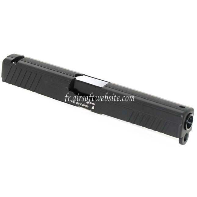 APS Aluminum Glissière avec Canon Convient pour ACP601 / Tokyo Marui G17 GBB Pistolet Airsoft Noir