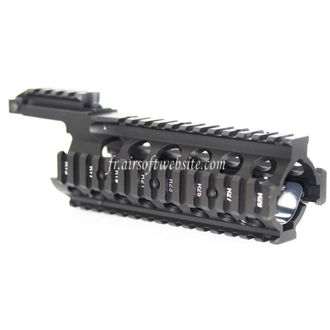 Airsoft Website 210mm CNC Aluminum RAS Keymod Rail de Garde-Main Convient pour Tokyo Marui WA M4 M16 Série Fusil Noir