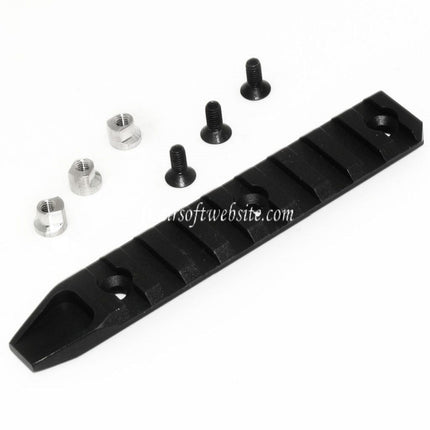 Airsoft Website 115mm 9-Slot Rail Panel Fits URX RAS Handguard System Black