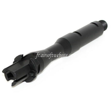 5KU 7 Pouces Aluminum CQB Canon Extérieur -14mm CCW sens antihoraire Convient pour M4 M16 Série AEG Fusil Airsoft Noir