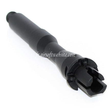 5KU 7 Pouces Aluminum CQB Canon Extérieur -14mm CCW sens antihoraire Convient pour M4 M16 Série AEG Fusil Airsoft Noir
