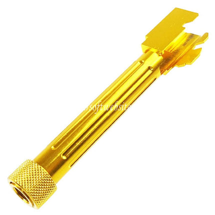 5KU CNC Aluminum Canon Extérieur Type 2 avec -14mm CCW sens antihoraire Couvre Convient pour Tokyo Marui G17 GBB Pistolet Airsoft Or