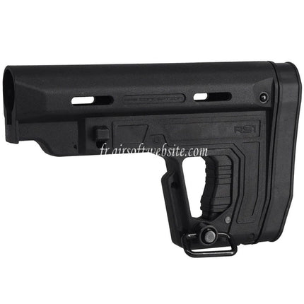 APS Poly Fiber RS1 Type 1 Crosse Convient pour M4 M16 Série AEG Fusil Airsoft Noir