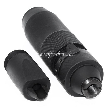 5KU PBS-4 Silencer Fits -14mm CCW Counter-clockwise Threaded AK Series Airsoft Rifle Black