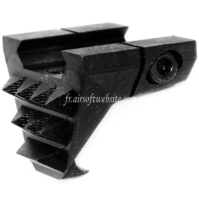 5KU Métal Strike Butee de Main avec Rear Hook Convient pour Any 20mm Picatinny Rail Noir