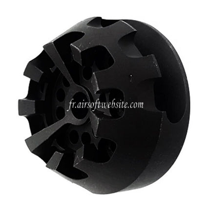 5KU Aluminum Cookie Cutter Comp Frein de Bouche Type-2 Convient pour -14mm CCW sens antihoraire Canon Fusil Airsoft Noir