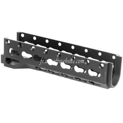 5KU 155mm Alfa Bas Rail de Garde-Main Convient pour GHK LCT INOKASU D-BOYS Tokyo Marui AK Série AEG Fusil Airsoft Noir