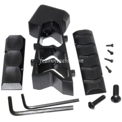 5KU CNC Aluminium MOD Griff Geeignet für WE VFC GHK Tokyo Marui WA M4 Serie GBB Airsoft Gewehr Schwarz