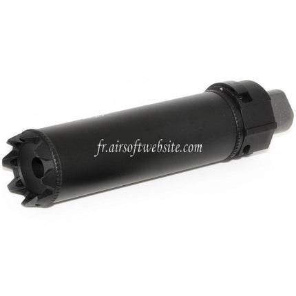 5KU 175mm SOCOM RC Monster QD Silencieux avec Frein de Bouche Convient pour -14mm CCW sens antihoraire Canon Fusil Airsoft Noir