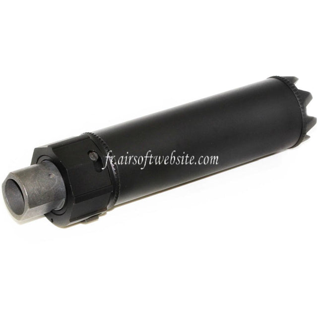 5KU 175mm SOCOM RC Monster QD Silencieux avec Frein de Bouche Convient pour -14mm CCW sens antihoraire Canon Fusil Airsoft Noir