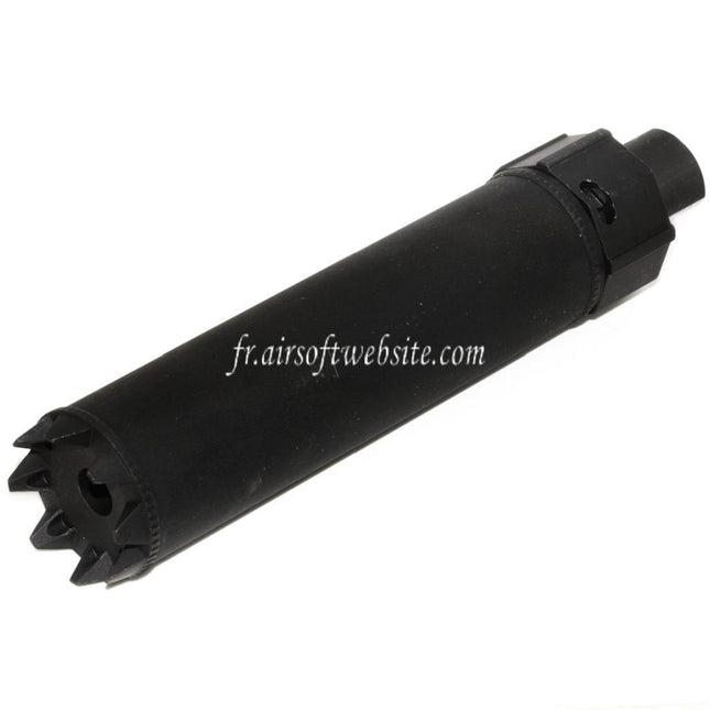 5KU 170mm/191mm SOCOM MG Monster QD Silencieux avec Frein de Bouche Convient pour -14mm CCW sens antihoraire Canon Fusil Airsoft Noir