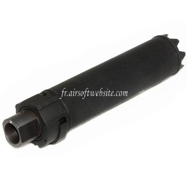 5KU 170mm/191mm SOCOM MG Monster QD Silencieux avec Frein de Bouche Convient pour -14mm CCW sens antihoraire Canon Fusil Airsoft Noir