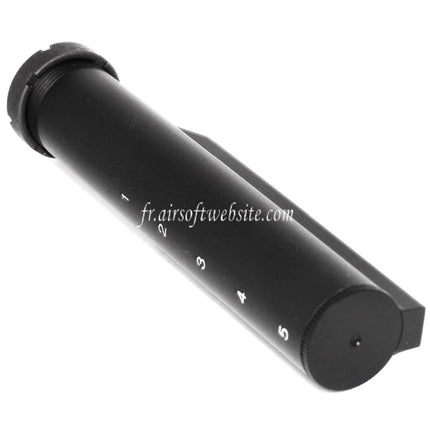 5KU 5-Positions Crosse Buffer Tube Convient pour M4 M16 Série AEG Fusil Airsoft Noir
