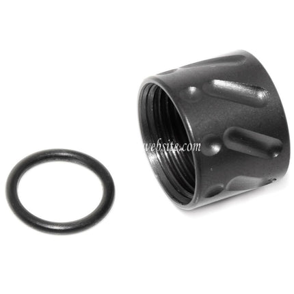 5KU Knurled Canon Filetage Couvre-filet -14mm CCW sens antihoraire Convient pour Tokyo Marui G17 GBB Pistolet Airsoft
