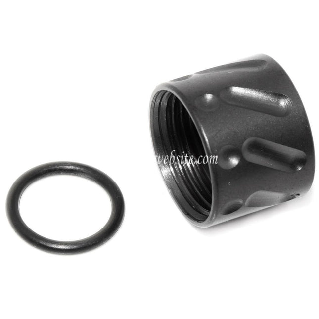 5KU Knurled Canon Filetage Couvre-filet -14mm CCW sens antihoraire Convient pour Tokyo Marui G17 GBB Pistolet Airsoft