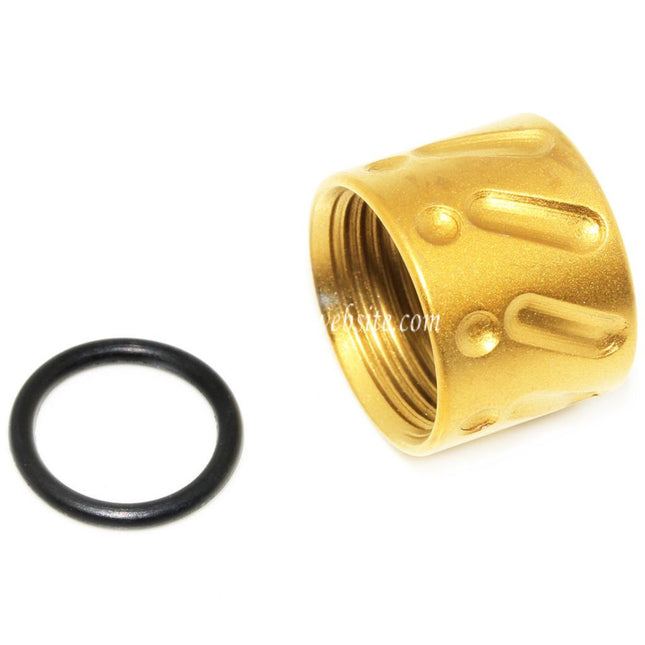 5KU Knurled Canon Filetage Couvre-filet -14mm CCW sens antihoraire Convient pour Tokyo Marui G17 GBB Pistolet Airsoft