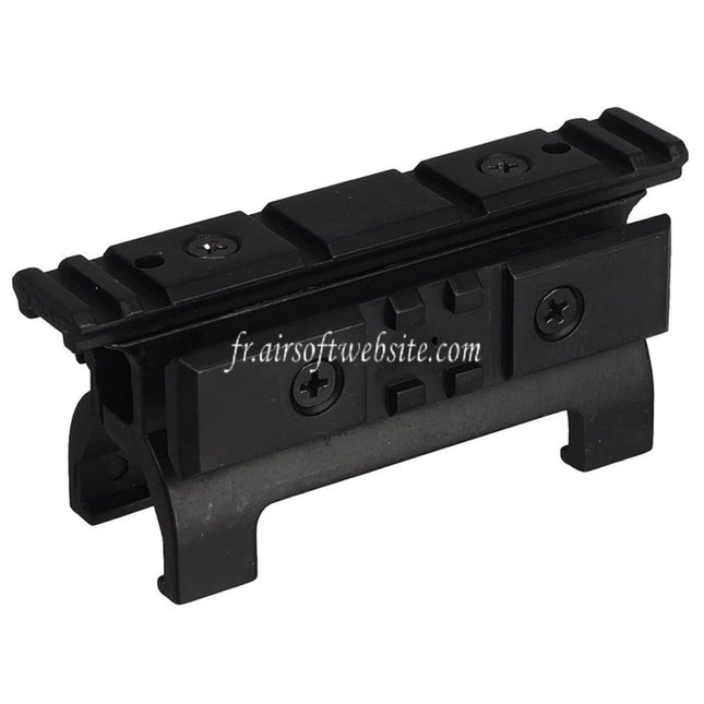 Airsoft Website 20mm Haut et Côté Rail Montage Base Convient pour MP5 Série AEG GBB Fusils Noir