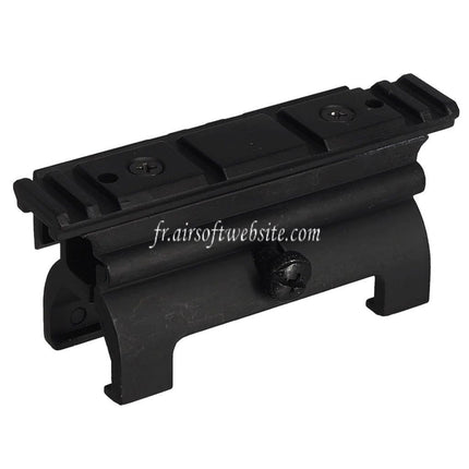 Airsoft Website 20mm Top and Side Rail Mount Base Fits MP5 Series AEG GBB Rifles Black