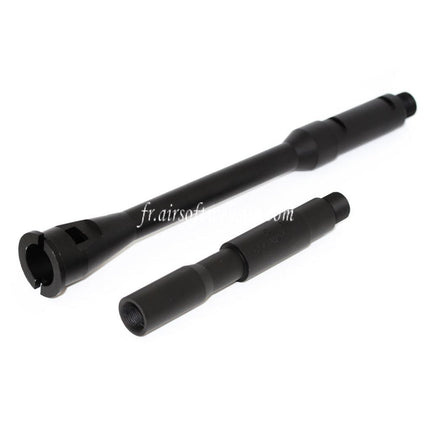 5KU 14.5 Inch Aluminum M4A1 Outer Barrel -14mm CCW Counter-Clockwise Suitable for WA M4 M16 Series GBB Airsoft Rifle Black