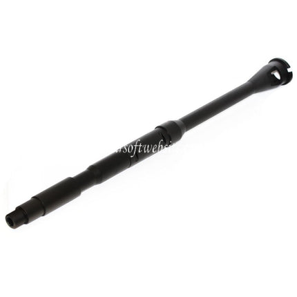 5KU 14.5 Inch Aluminum M4A1 Outer Barrel -14mm CCW Counter-Clockwise Suitable for WA M4 M16 Series GBB Airsoft Rifle Black