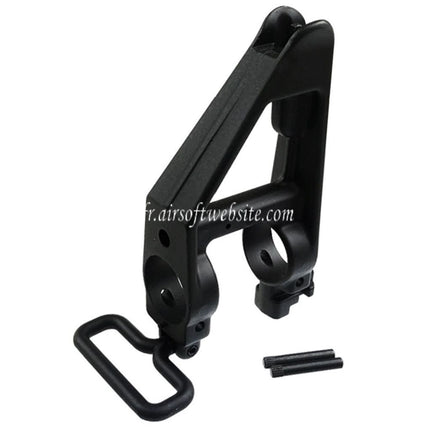 CYMA Metall Frontvisier dreieckig mit Riemenbügel passend für M4 M16 Serie AEG Airsoft Gewehre