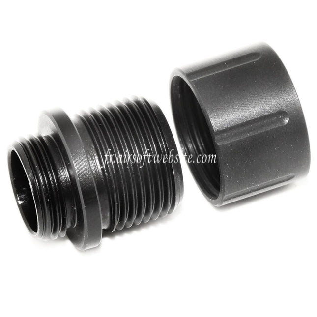 Airsoft Website Canon Silencieux Compensateur Adaptateur Convient pour G17 -12mm CCW -14mm CCW sens antihoraire avec Filetage Couvre-filet
