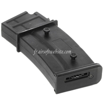 Battleaxe 470 BBs Hi-Cap Magazin Passend für G36 Serie AEG Airsoft Gewehr Schwarz