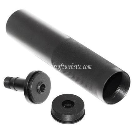 AIRSOFT WEBSITE Silencieux -/+14mm (sens horaire/antihoraire) avec adaptateur Convient pour Tokyo Marui WELL R2 Vz61 Scorpion AEP SMG Fusils