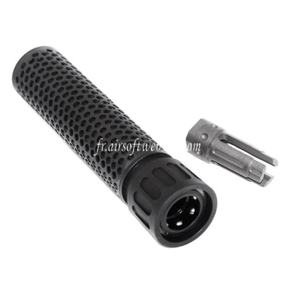 5KU 179mm 7 Pouces KAC Style QDC/CQB Silencieux avec Frein de Bouche Convient pour -14mm CCW sens antihoraire Canon Fusil Airsoft