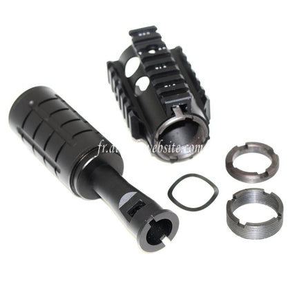 5KU Mini Patriot Avant Kit Rail de Garde-Main Convient pour WA M4 M16 Série GBB Fusil Airsoft Noir