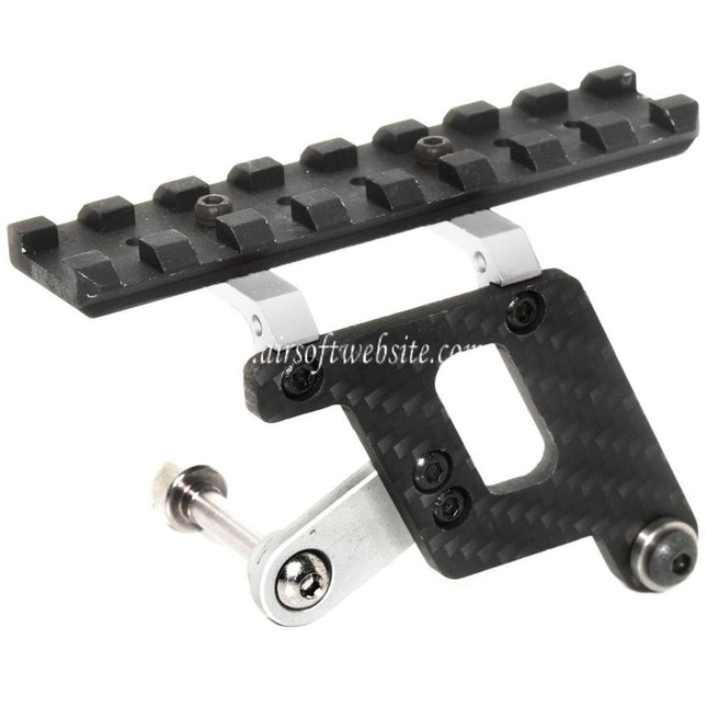 5KU Shooters Carbone Lunette Montage Rail Convient pour Tokyo Marui Hi-Capa Série GBB Pistolet Airsoft