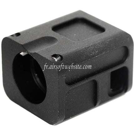 5KU SPARC-L Compensateur -14mm CCW sens antihoraire Convient pour Tokyo Marui G17 G18C GBB Pistolet Airsoft Noir