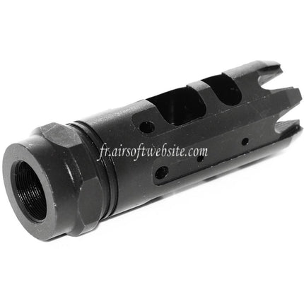 5KU 66mm KING COMP Frein de Bouche Cache-Flamme Convient pour -14mm CCW sens antihoraire Canon Fusil Airsoft Noir