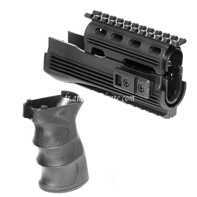 CYMA Haut Bas Rail de Garde-Main Pistolet Poignée Set Convient pour AK47 Série AEG Fusil Airsoft
