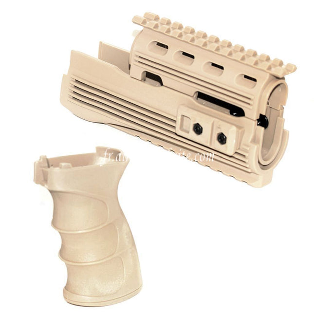CYMA Haut Bas Rail de Garde-Main Pistolet Poignée Set Convient pour AK47 Série AEG Fusil Airsoft