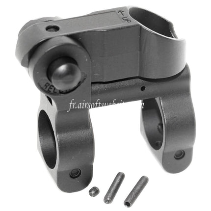 CYMA SPR Style MK12 MOD 0 Tactical Rabattable Guidon Convient pour M4 M16 Série AEG Fusil Airsoft Noir